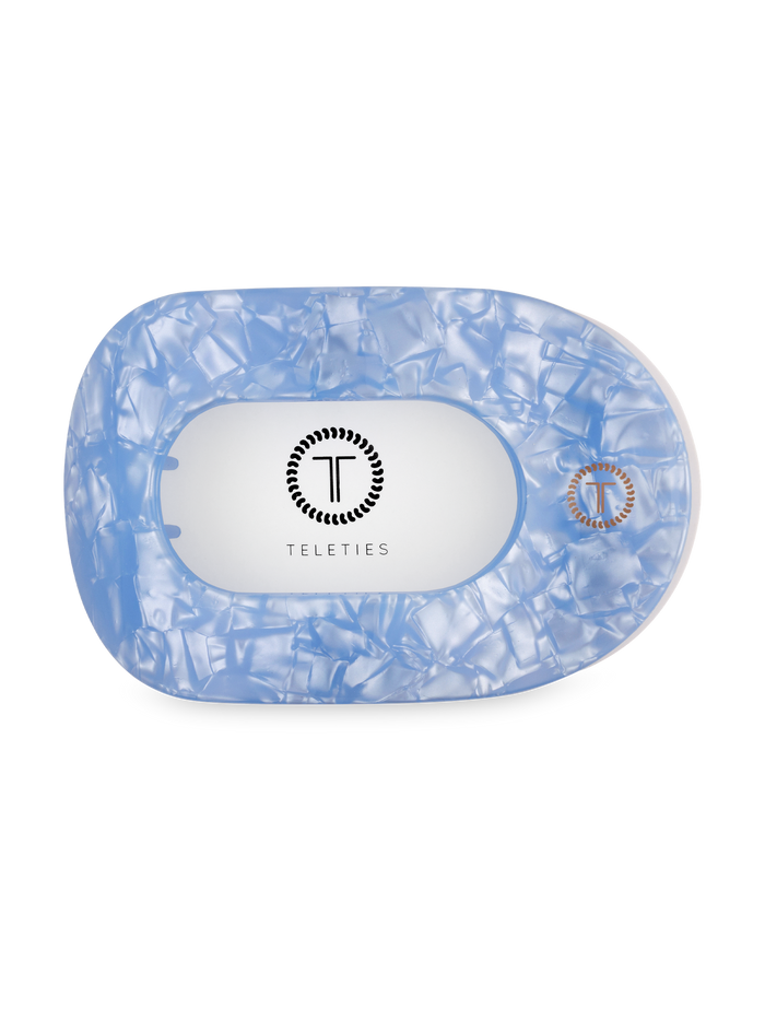 Flat Round Hair Clip | Large | Blue Lagoon