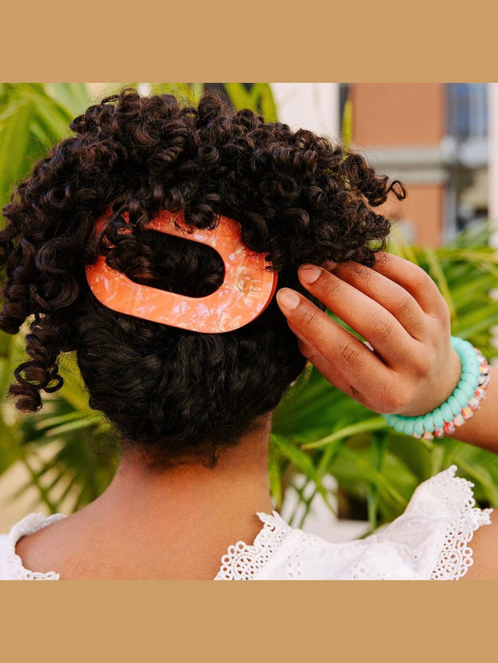 Flat Round Hair Clip | Large | Dreamsicle