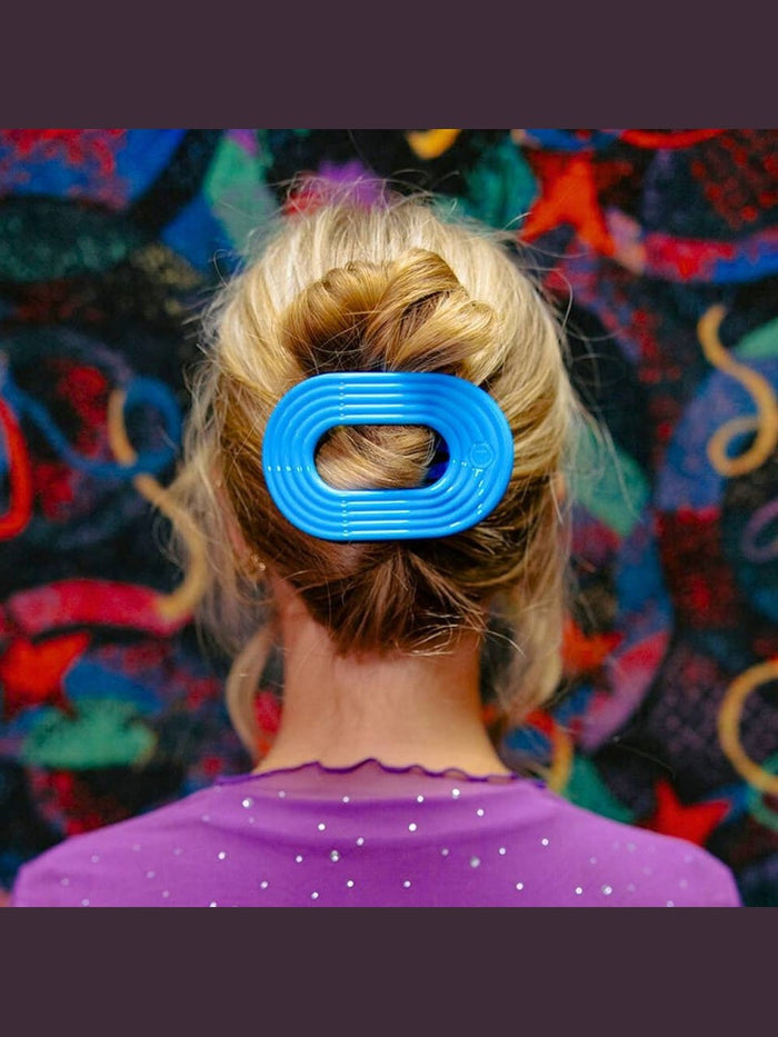 Flat Round Hair Clip | Large | Miami Vice