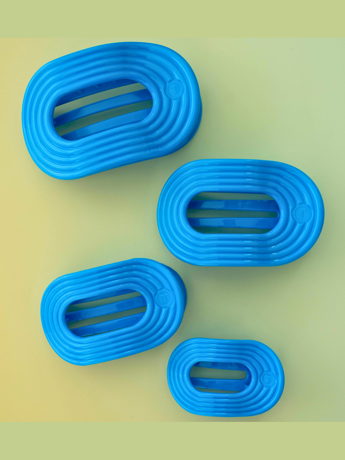 Flat Round Hair Clip | Large | Miami Vice