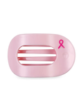 Flat Round Hair Clip | Small | Pink Ribbon Power