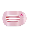Flat Round Hair Clip | Small | Pink Ribbon Power