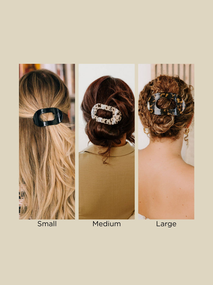 Flat Round Hair Clip | Small | Summer Sky