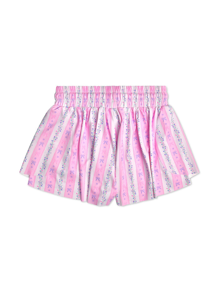 Floral Striped Butterfly Shorts