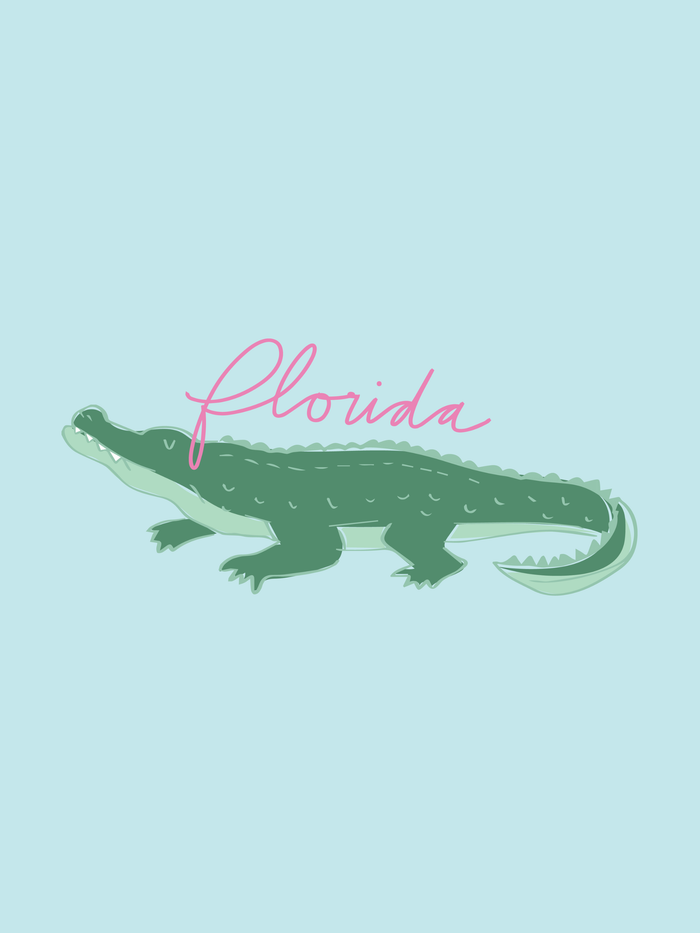 Florida Alligator Sticker