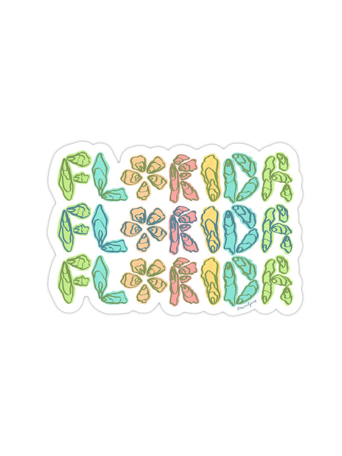 Florida Oyster Sticker, Florida Sticker