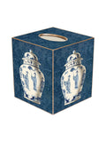 Ginger Jar on Blue Tissue Box Cover