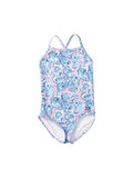 Girls Spring Tide Bow Back One Piece Swimsuit - Pink Oyster