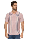 Grady Short Sleeve Striped Sweater Polo