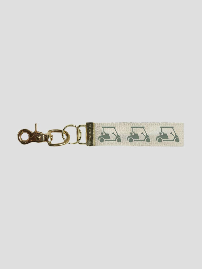 Green Golf Cart Keychain