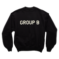GROUP B APPLIQUE CREWNECK BLACK