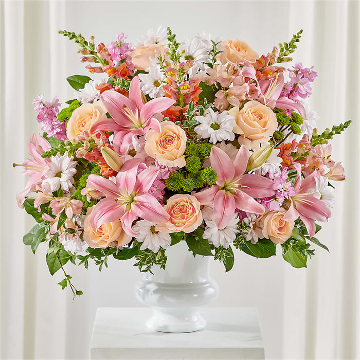 Heartfelt Gesture Urn Arrangement – BUEHLER'S FLORAL, Wooster OH
