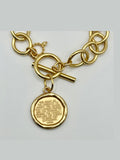 Heirloom Matte Gold Serenity Prayer Bracelet