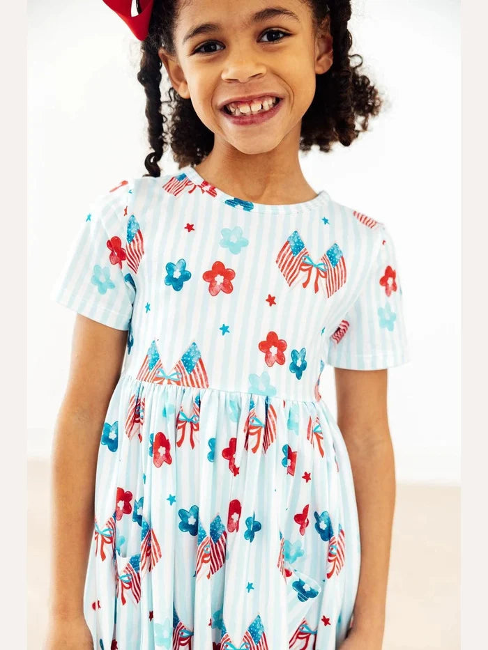 Home of the Brave S/S Pocket Twirl Dress