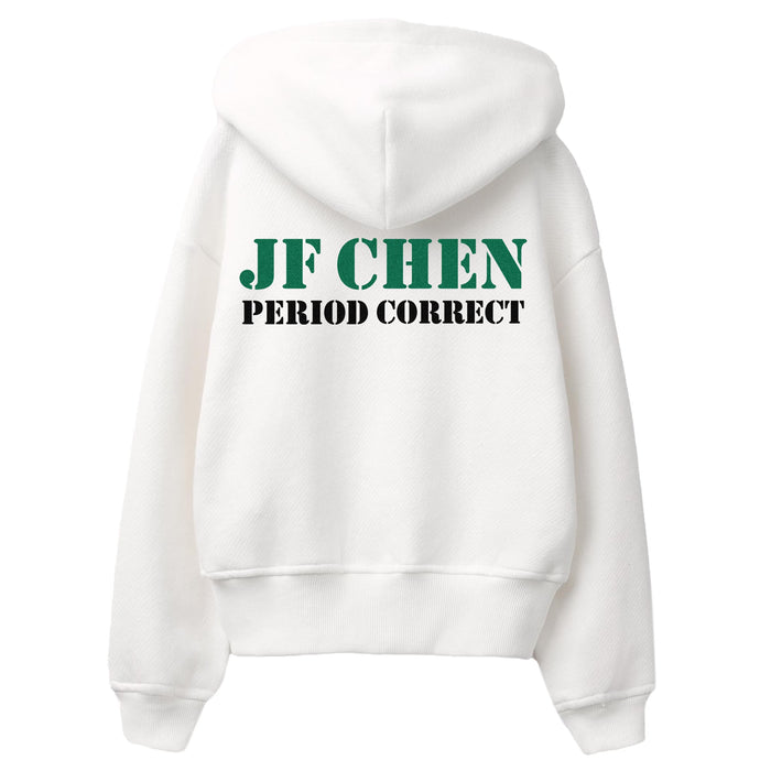 JF CHEN X PC APPLIQUÉ ZIP-UP HOODIE