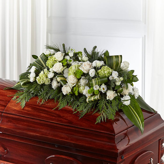 Hopeful Gesture Casket Spray – BUEHLER'S FLORAL, Wooster OH