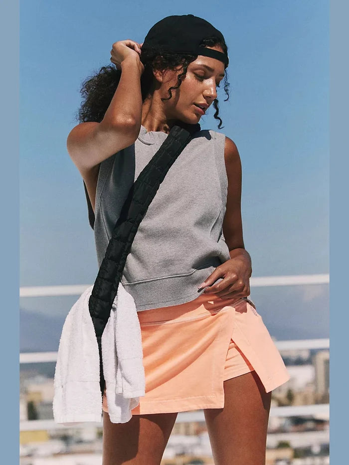 Hot Shot Mini Skort -Pastel Peach
