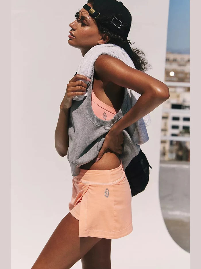 Hot Shot Mini Skort -Pastel Peach