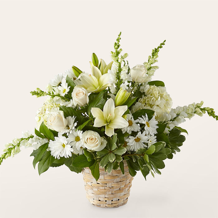Ivory Elegance Floral Basket – BUEHLER'S FLORAL, Wooster OH