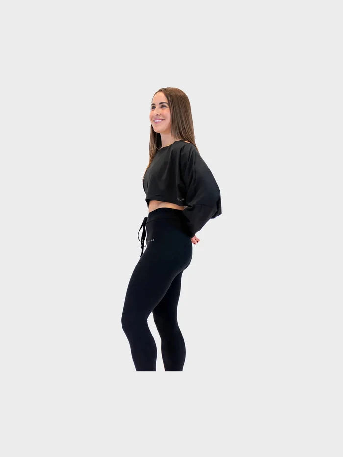Jenni Longsleeve Crop - Black