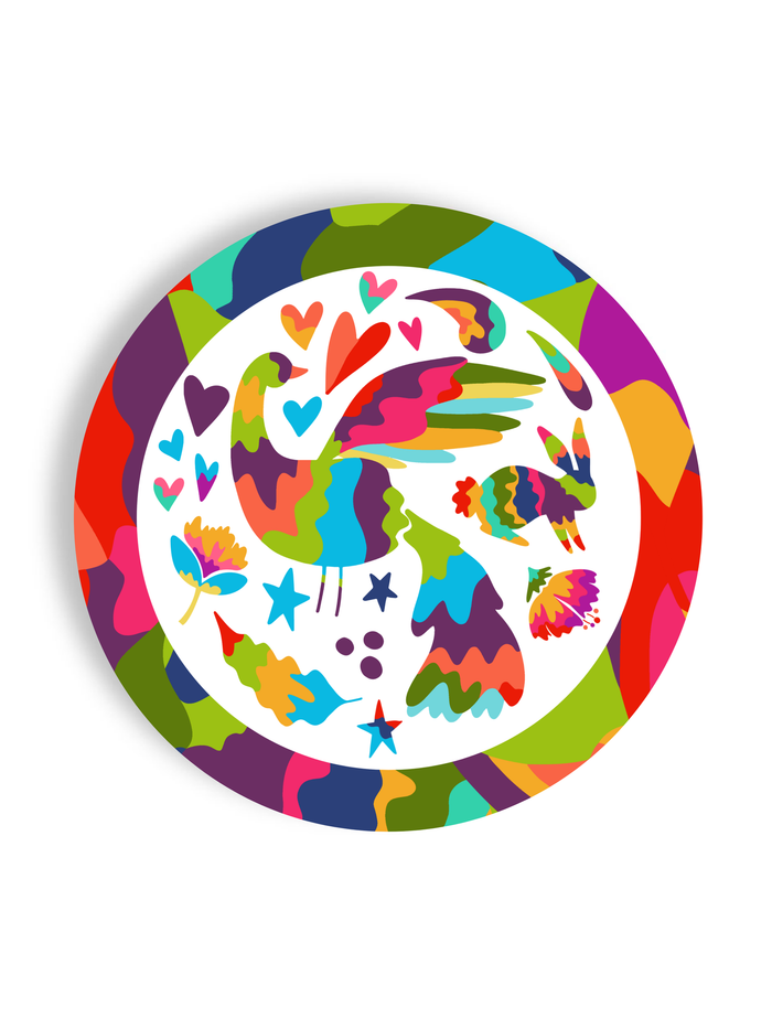 Joyful Otomi 16ct 7" Appetizer Paper Plate Separates