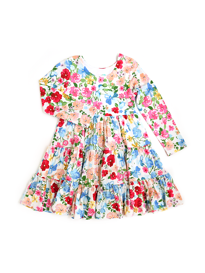 Kaylee SWING DRESS Bamboo Floral Kids Clothing Outfit