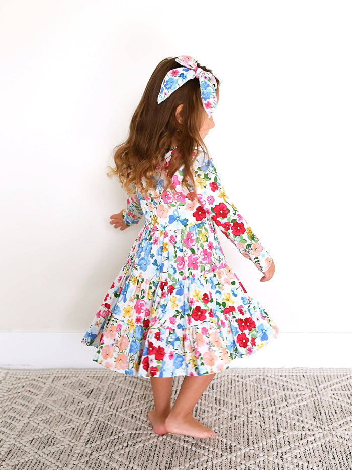 Kaylee SWING DRESS Bamboo Floral Kids Clothing Outfit