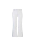 KELSEY HIGH RISE FAB ANKLE FLARE RAW HEM - White