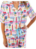Kids Silky Highway Pajama Short Set