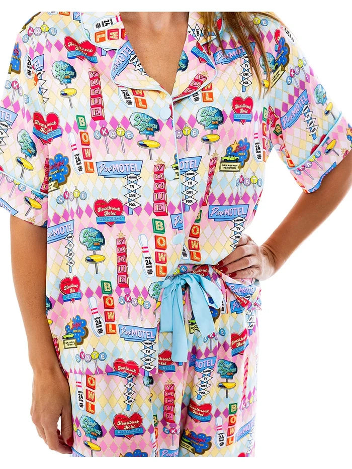 Kids Silky Highway Pajama Short Set