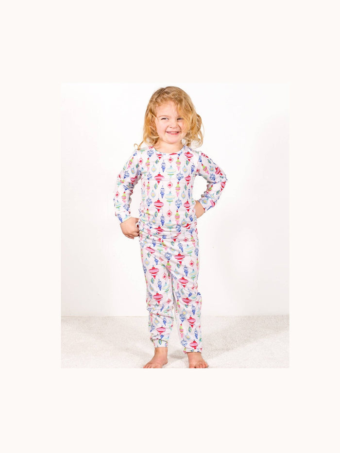Kid's Whimsical Wonders Long Sleeve Pajamas   White/ Multi   -Asst.