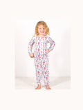 Kid's Whimsical Wonders Long Sleeve Pajamas   White/ Multi   -Asst.