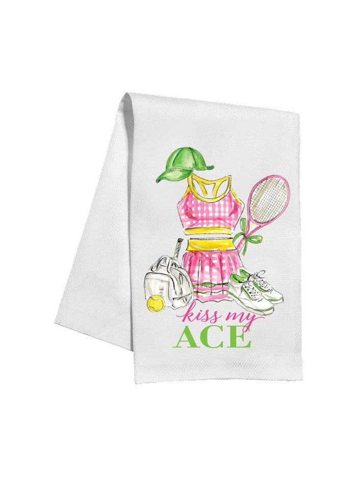 Kiss My Ace Tennis Tennis Outfit Kitchen Towel