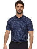 Laguna Drink Print Polo - Navy Combo