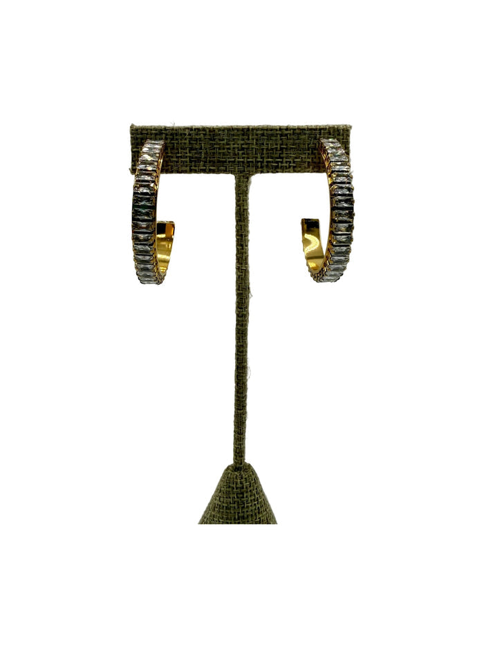 Large Diamond Hoops