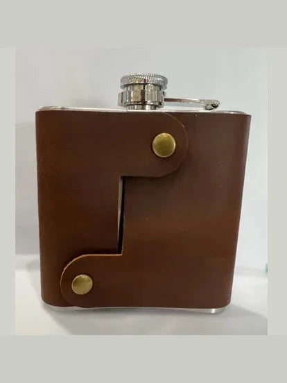 Leather Wrapped Flask