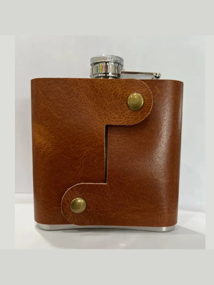 Leather Wrapped Flask