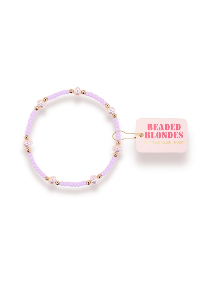 Lilac Pearl Bracelet