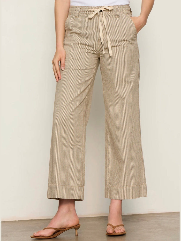 Lily Stripe Cropped Pant