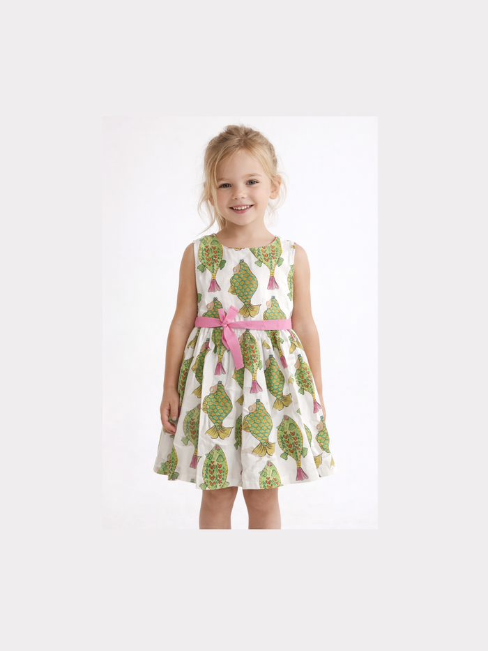 Little Girls Fish Print Dress