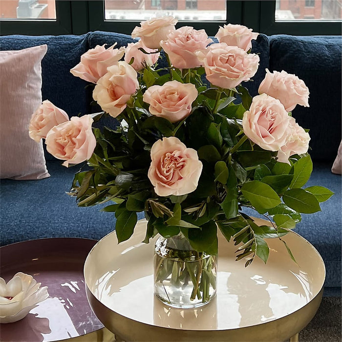Long Stem Pink Rose Bouquet – BUEHLER'S FLORAL, Wooster OH