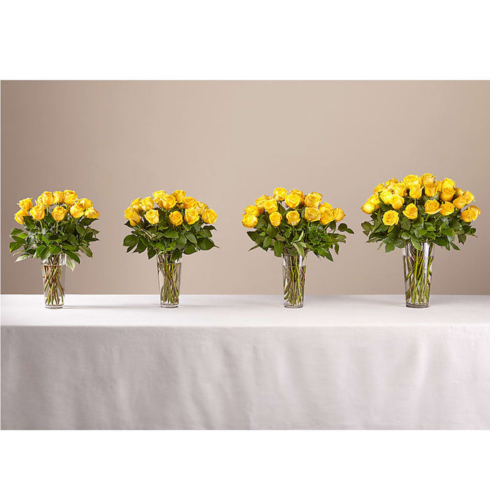 Long Stem Yellow Rose Bouquet – BUEHLER'S FLORAL, Wooster OH