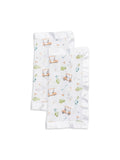 Lulujo Cotton Security Blankets - Modern Golf 2pk