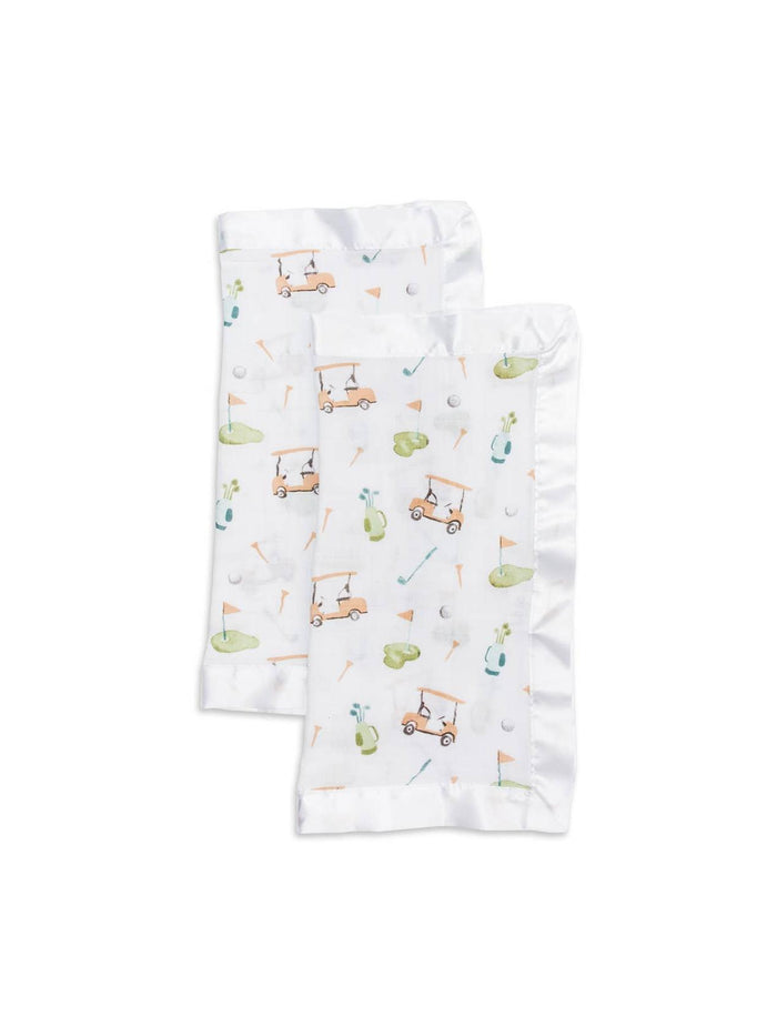 Lulujo Cotton Security Blankets - Modern Golf 2pk