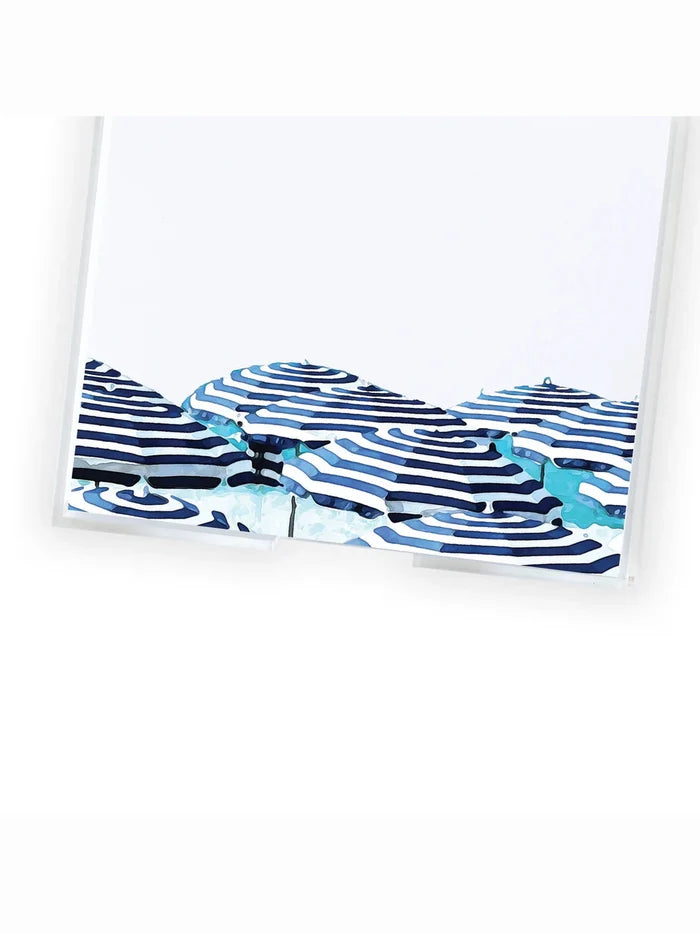 Luxe Blue Umbrella Notepad