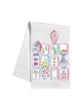 Mahjong Tiles and Chinoiserie Pots Kitchen Towel
