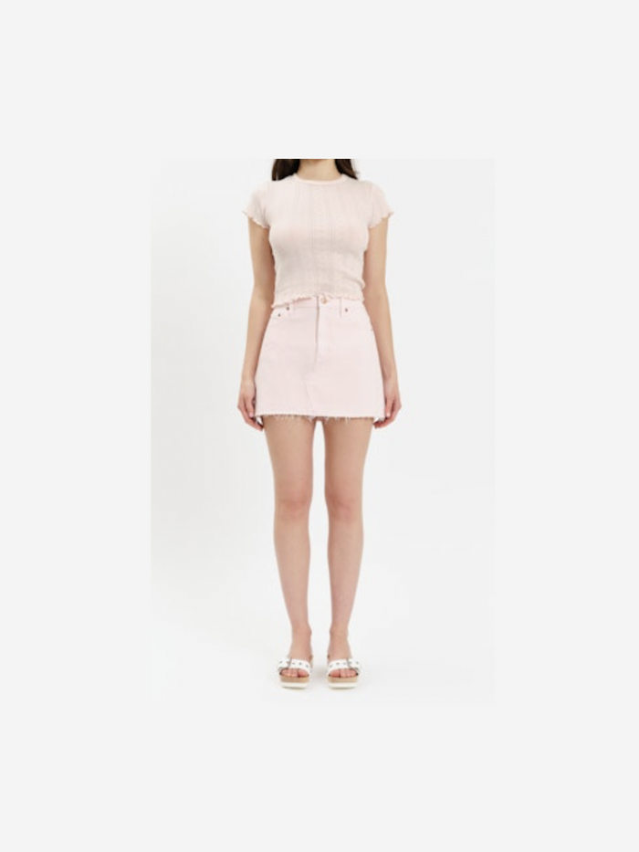 Malibu Midi Skirt Mid Waist - Think Pink