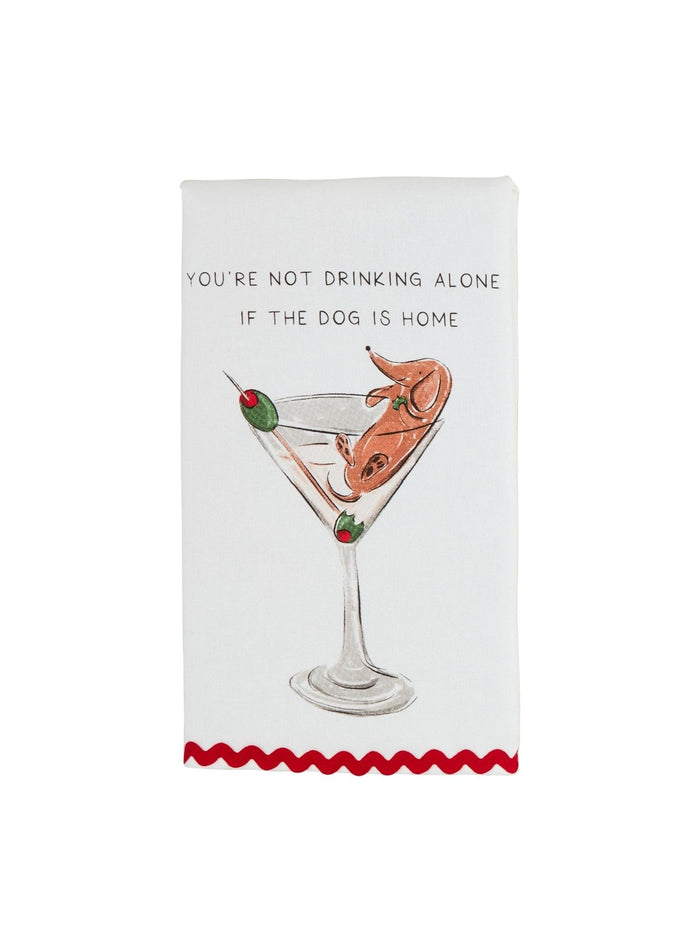 "Martini Dog" Towel