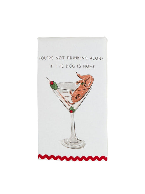 "Martini Dog" Towel