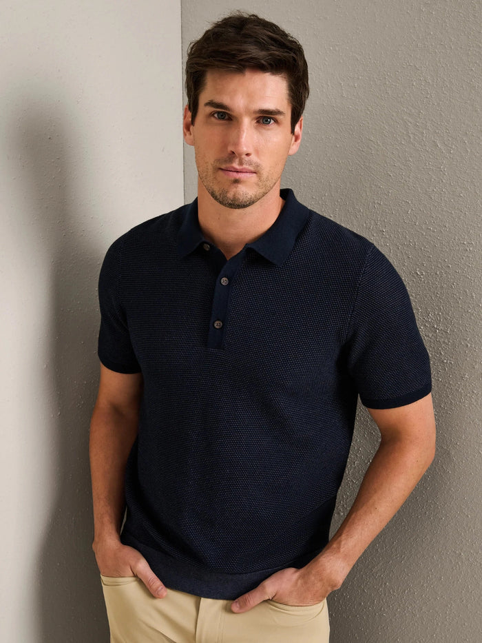 Mercer Knit Polo - True Navy